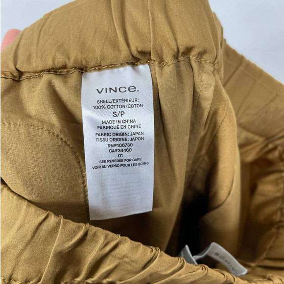 Vince Drawstring Side-slit Cropped Culotte Pants In Mojave Size S - Picture 8 of 10